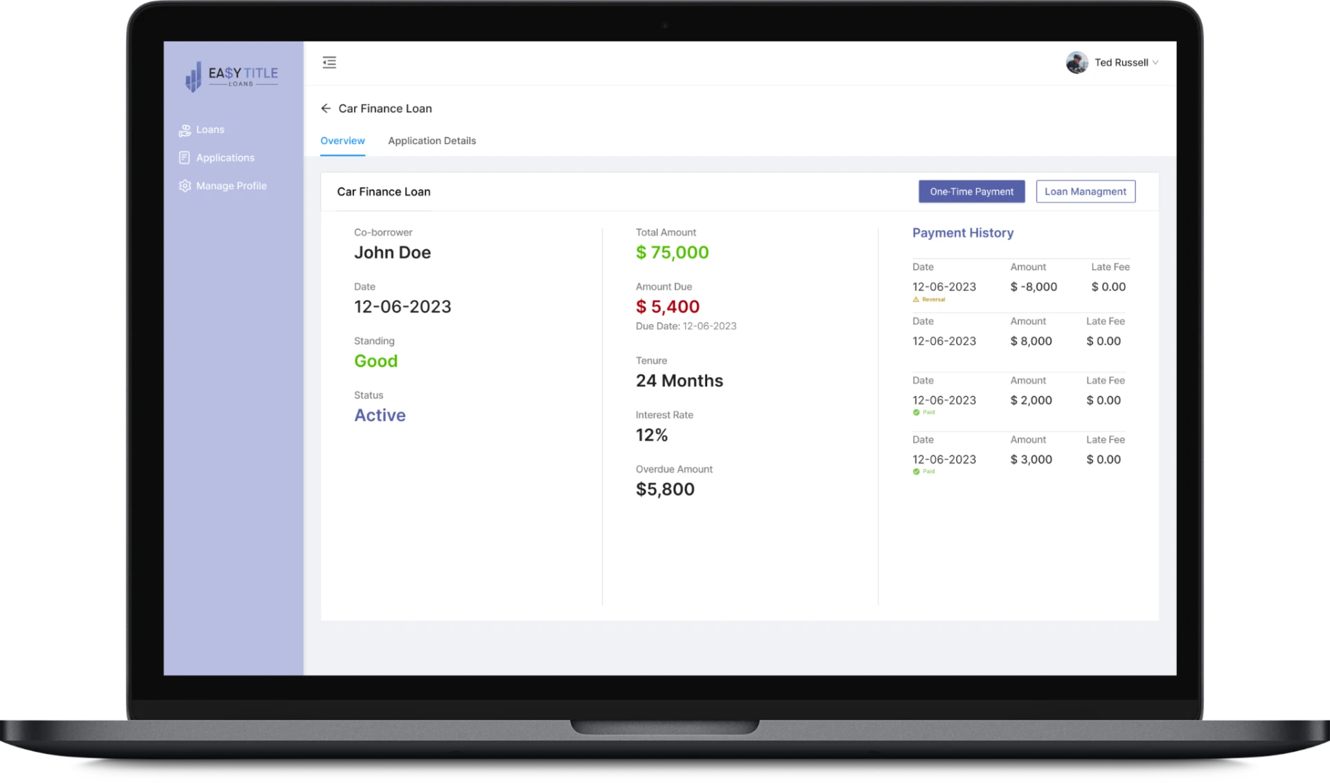FinTech & Financial Services — Digital Lending & Loan Application Platform