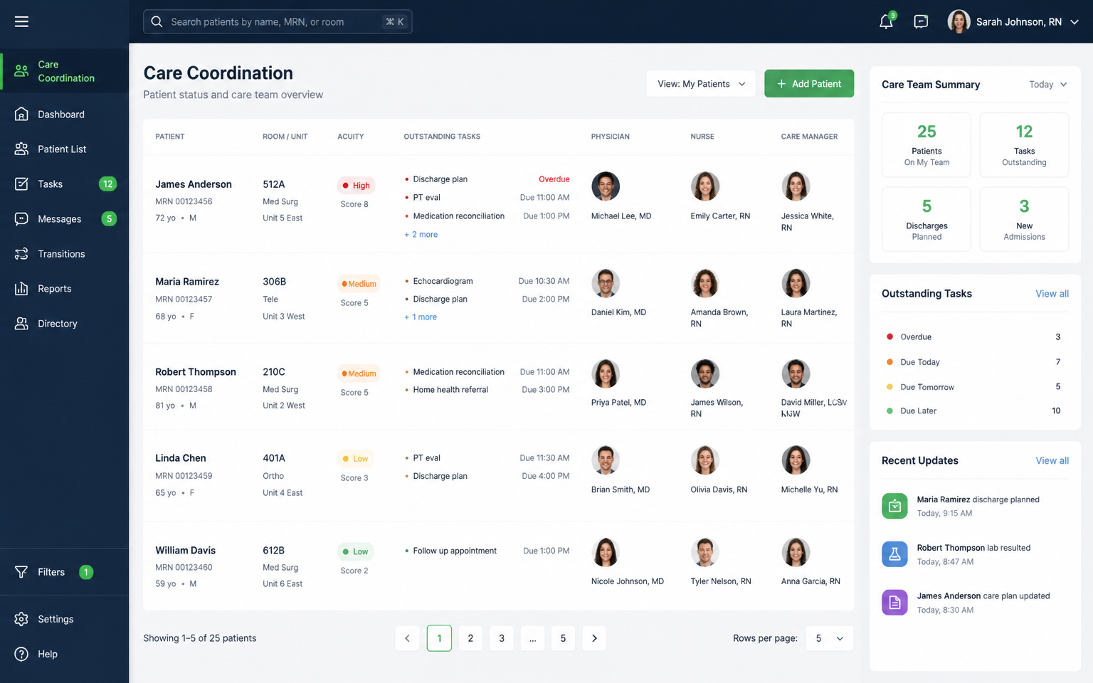 Healthcare — Improving Care Team Coordination Within the EHR